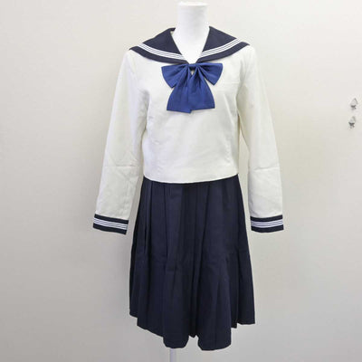 【中古】福岡県 博多女子高等学校 女子制服 3点 (セーラー服・ジャンパースカート) sf066998