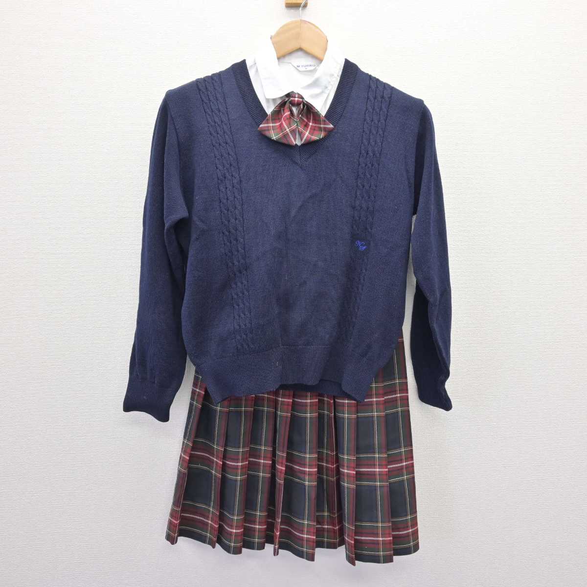 中古】千葉県 木更津総合高等学校 女子制服 5点 (ブレザー・ニット・シャツ・スカート) sf067014 | 中古制服通販パレイド