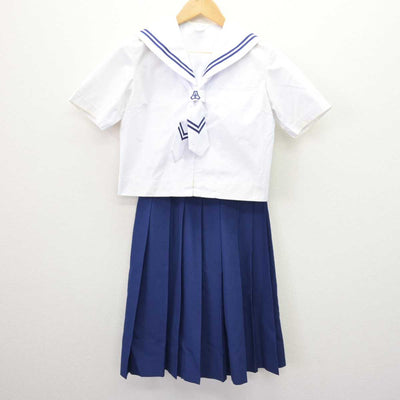 【中古】埼玉県 勝瀬中学校 女子制服 3点 (セーラー服・スカート) sf067060