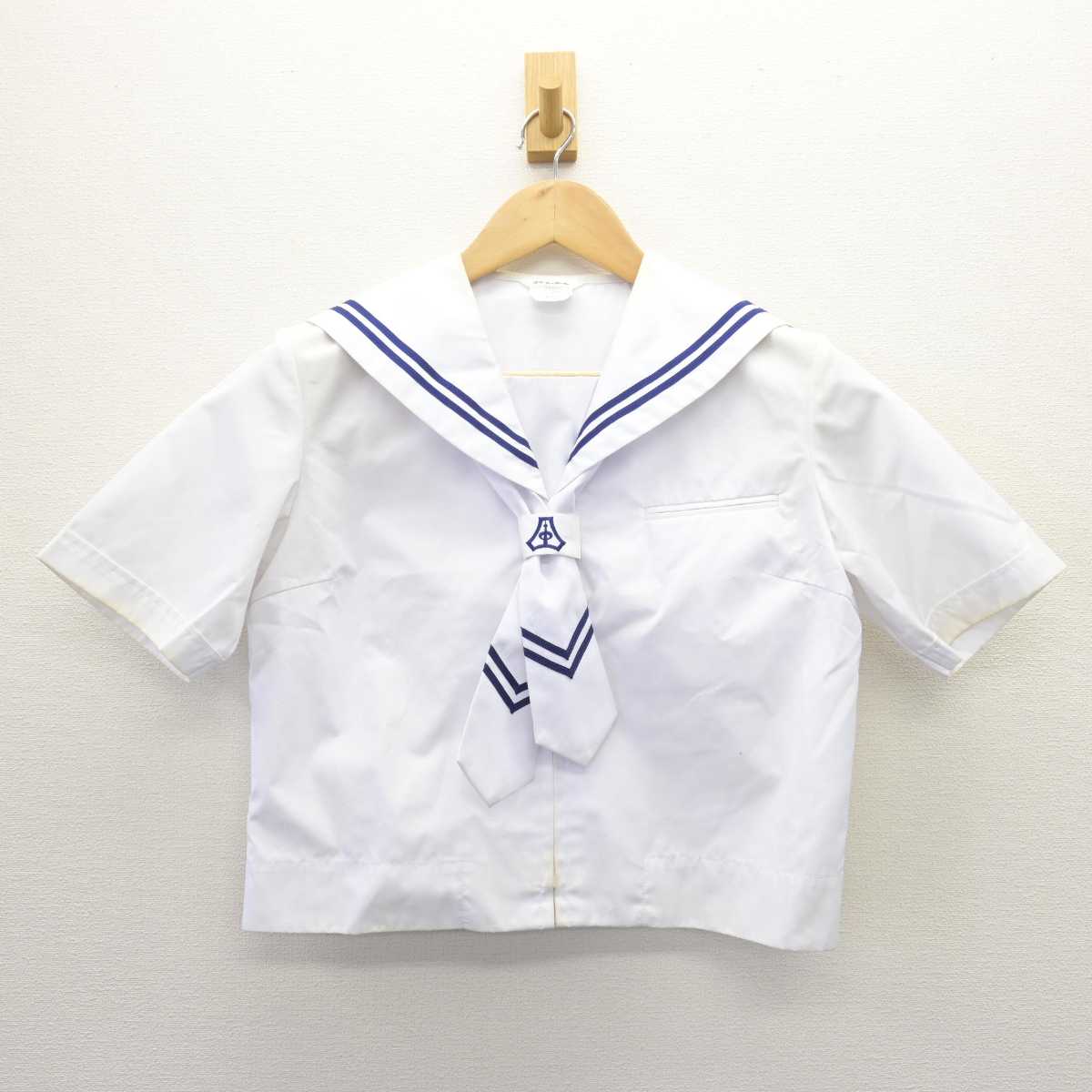 【中古】埼玉県 勝瀬中学校 女子制服 3点 (セーラー服・スカート) sf067060