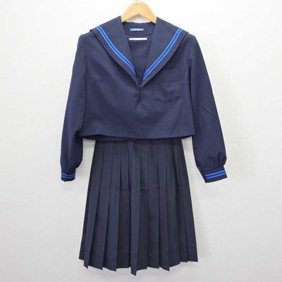 【中古】岐阜県 岐北中学校 女子制服 2点 (セーラー服・スカート) sf067065