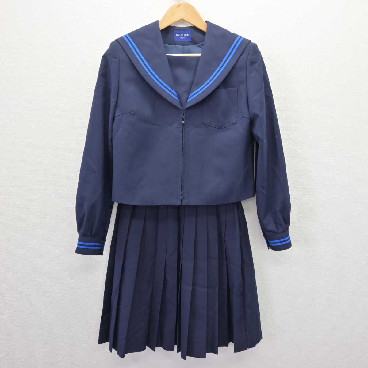 【中古】岐阜県 岐北中学校 女子制服 2点 (セーラー服・スカート) sf067066