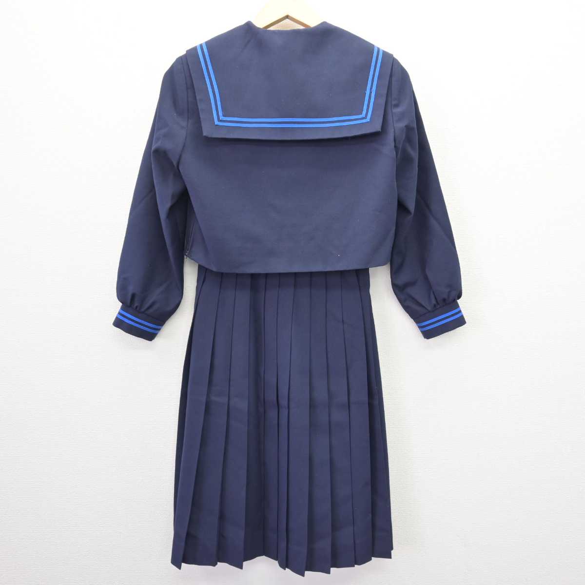 【中古】岐阜県 岐北中学校 女子制服 2点 (セーラー服・スカート) sf067067