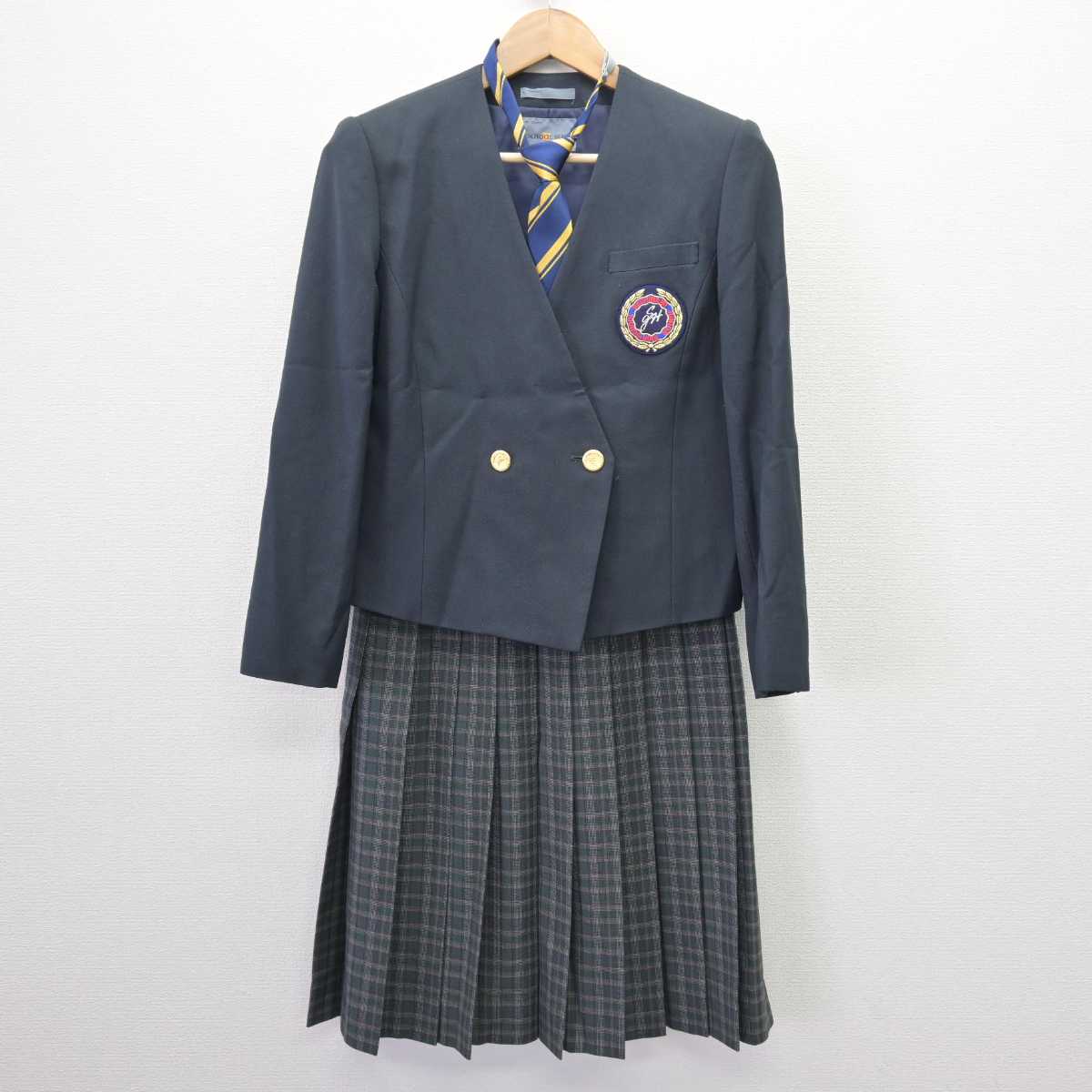 【中古】埼玉県 幸並中学校 女子制服 3点 (ブレザー・スカート) sf067077