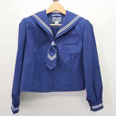 【中古】埼玉県 勝瀬中学校 女子制服 3点 (セーラー服・スカート) sf067096