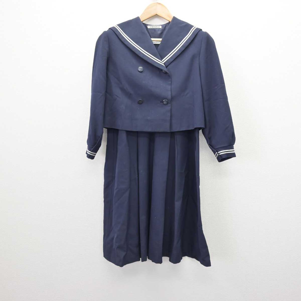 【中古】福島県 福島大学附属小学校 女子制服 2点 (セーラー服・ジャンパースカート) sf067134