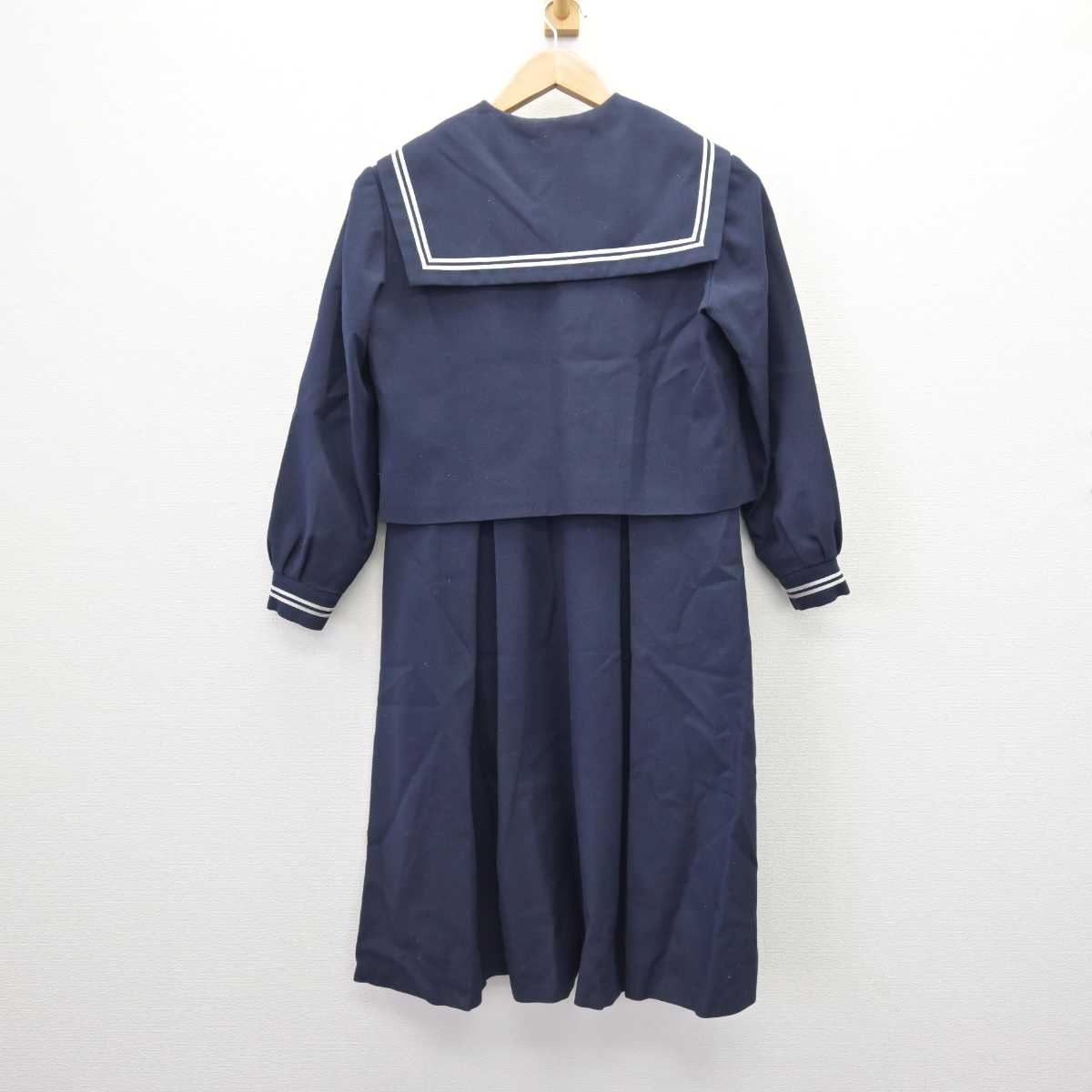 【中古】福島県 福島大学附属小学校 女子制服 2点 (セーラー服・ジャンパースカート) sf067134