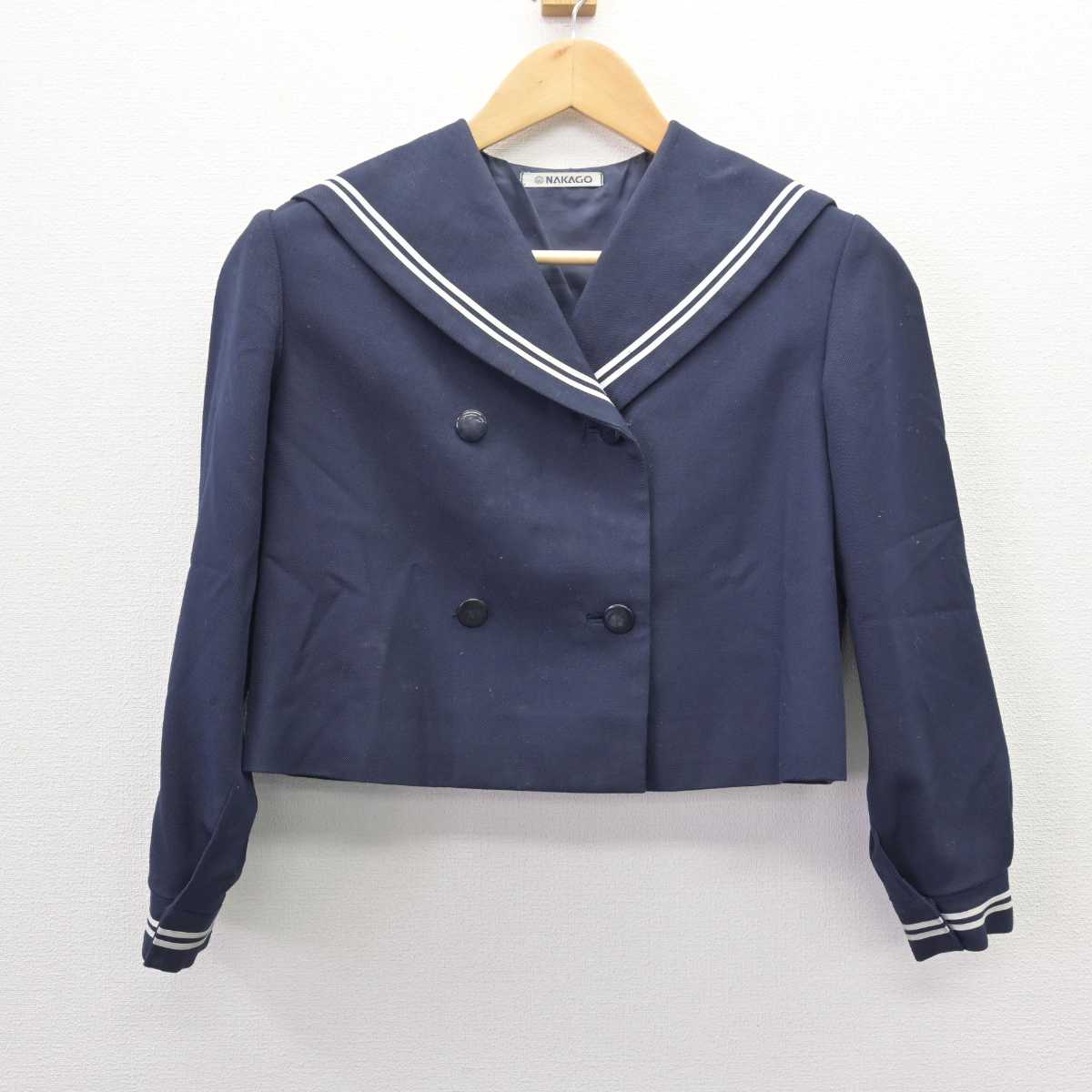 【中古】福島県 福島大学附属小学校 女子制服 2点 (セーラー服・ジャンパースカート) sf067134