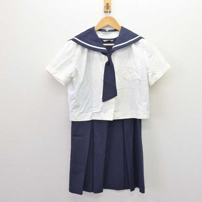 【中古】福島県 福島大学附属小学校 女子制服 3点 (セーラー服・ジャンパースカート) sf067135