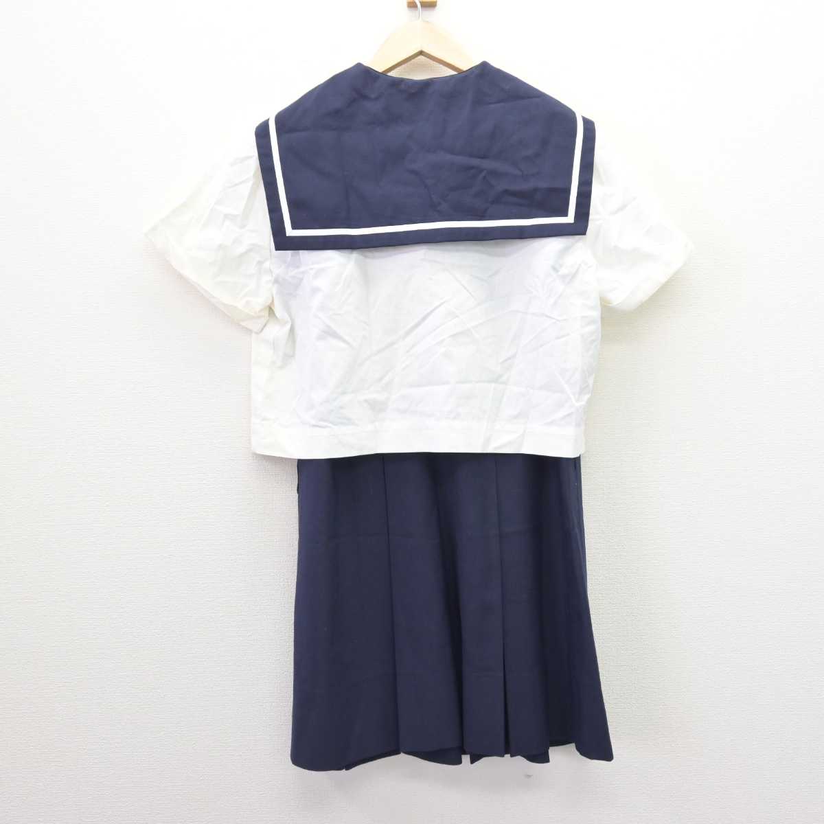 【中古】福島県 福島大学附属小学校 女子制服 3点 (セーラー服・ジャンパースカート) sf067135