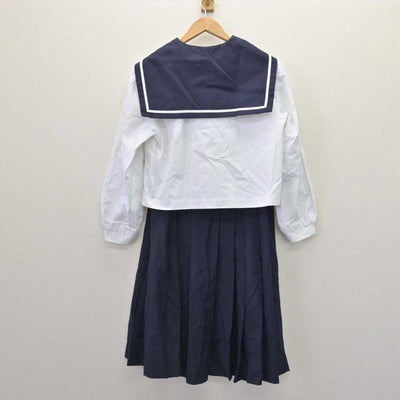 【中古】福島県 福島大学附属小学校 女子制服 2点 (セーラー服・スカート) sf067136