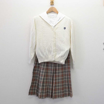 【中古】愛知県 名城大学附属高等学校 女子制服 3点 (ニット・ブラウス・スカート) sf067139