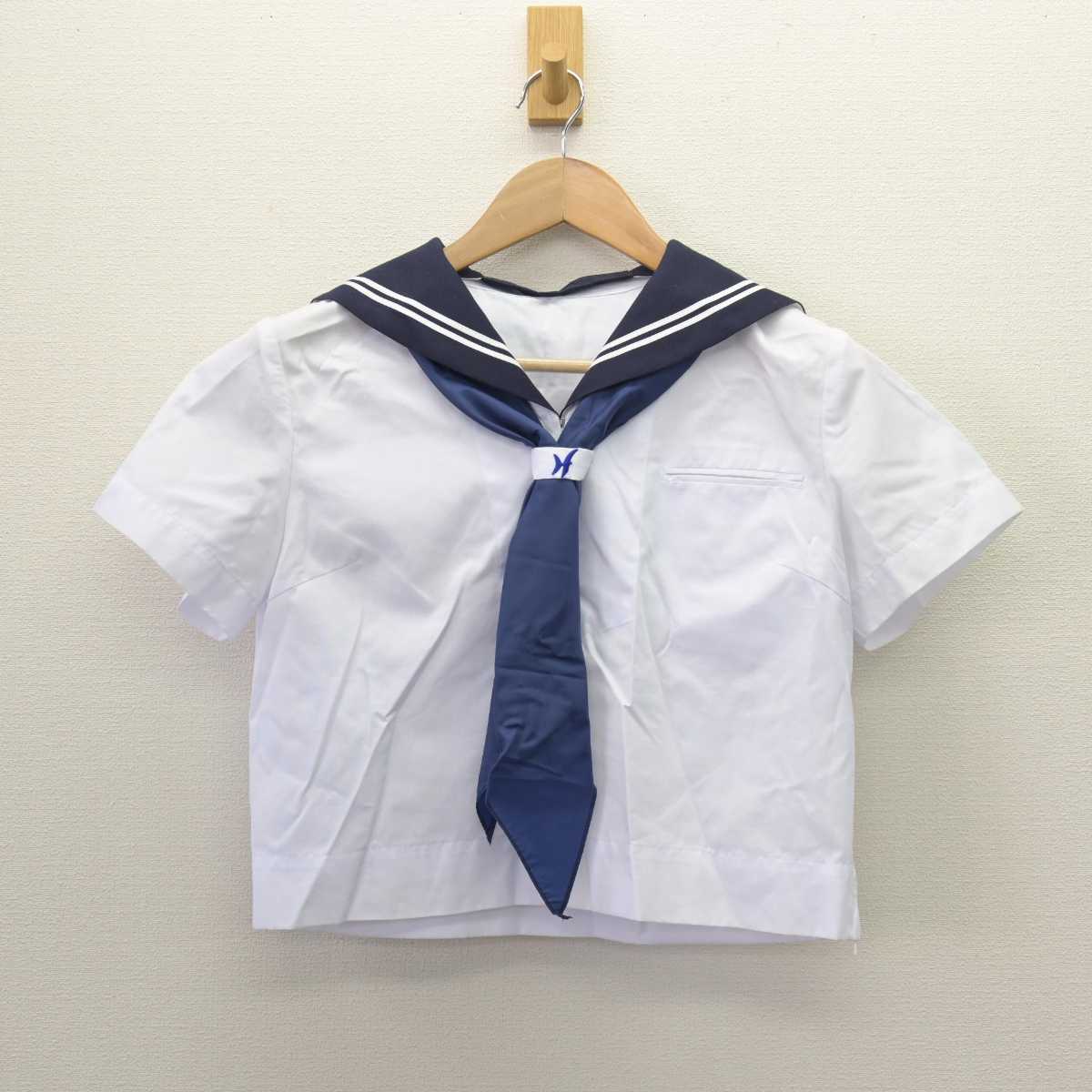 【中古】神奈川県 川崎市立長沢中学校 女子制服 3点 (セーラー服・スカート) sf067141