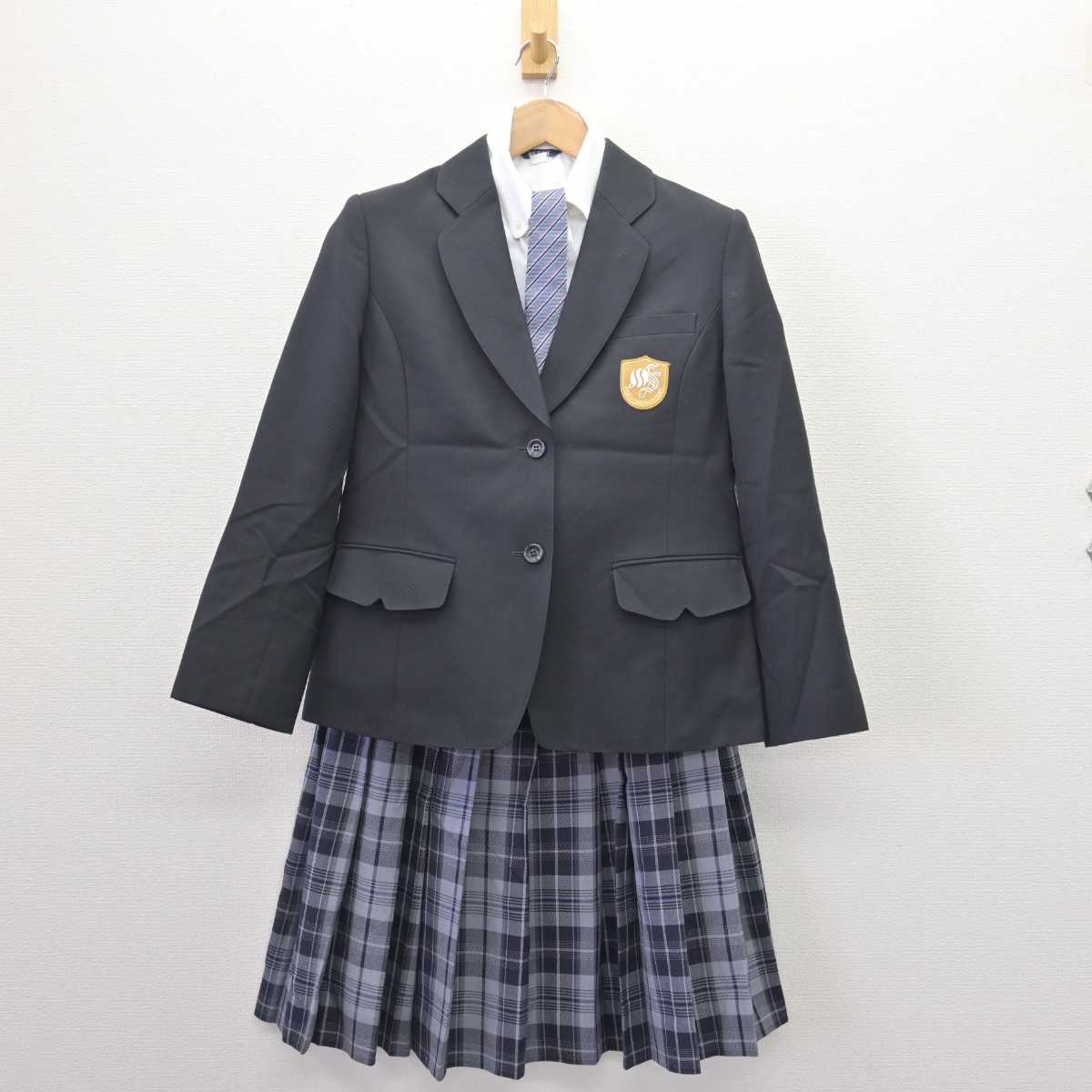 【中古】大阪府 咲くやこの花中学校・高等学校 女子制服 4点 (ブレザー・シャツ・スカート) sf067147