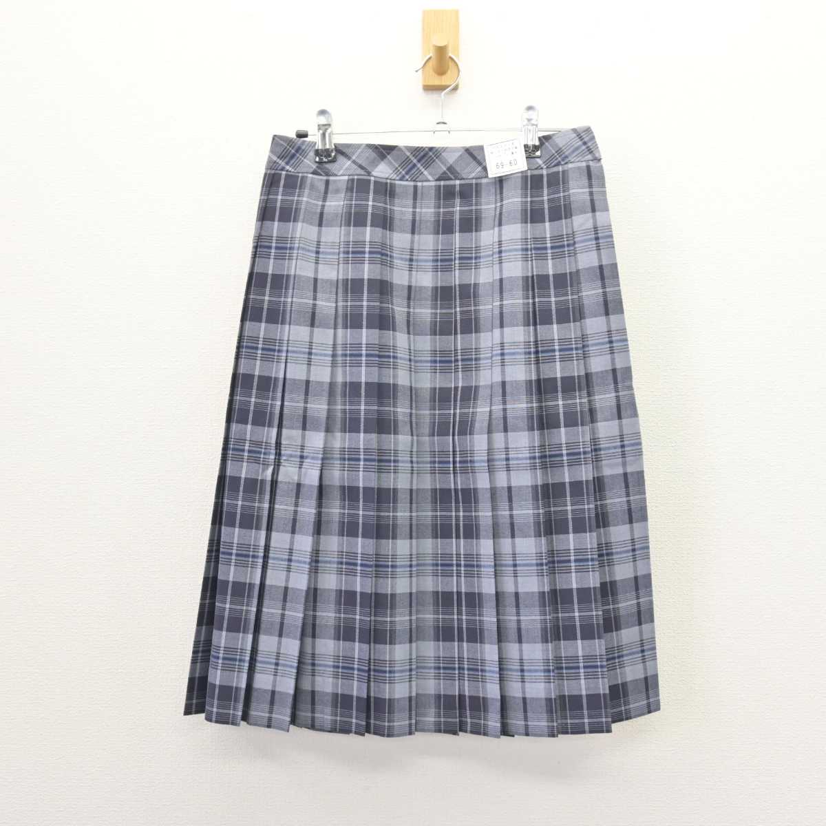 【中古】大阪府 咲くやこの花中学校・高等学校 女子制服 3点 (ニットベスト・シャツ・スカート) sf067148