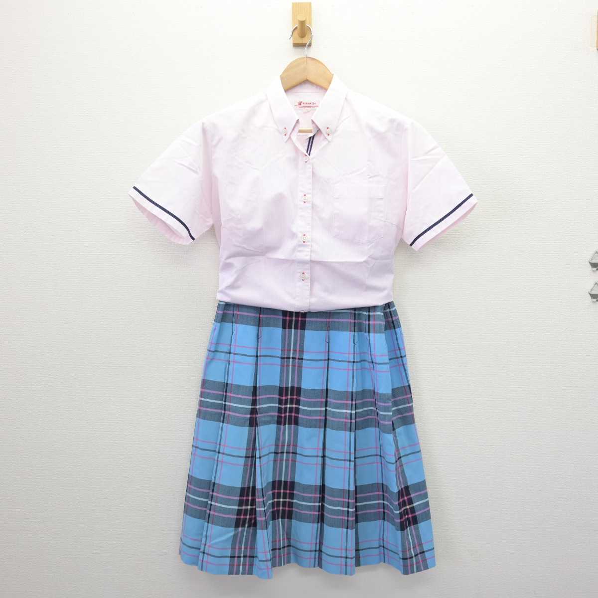 【中古】福岡県 美萩野女子高等学校 女子制服 2点 (シャツ・スカート) sf067158