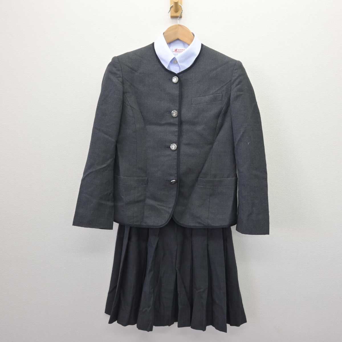 【中古】群馬県 伊勢崎高等学校 女子制服 4点 (ブレザー・シャツ・スカート) sf067161