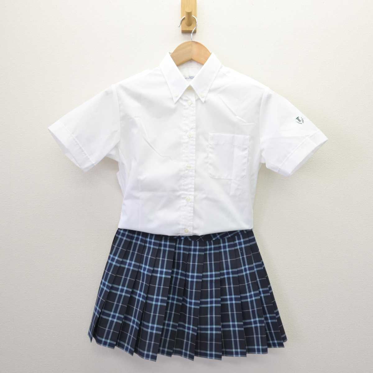 【中古】東京都 帝京中学校・高等学校 女子制服 2点 (シャツ・スカート) sf067170