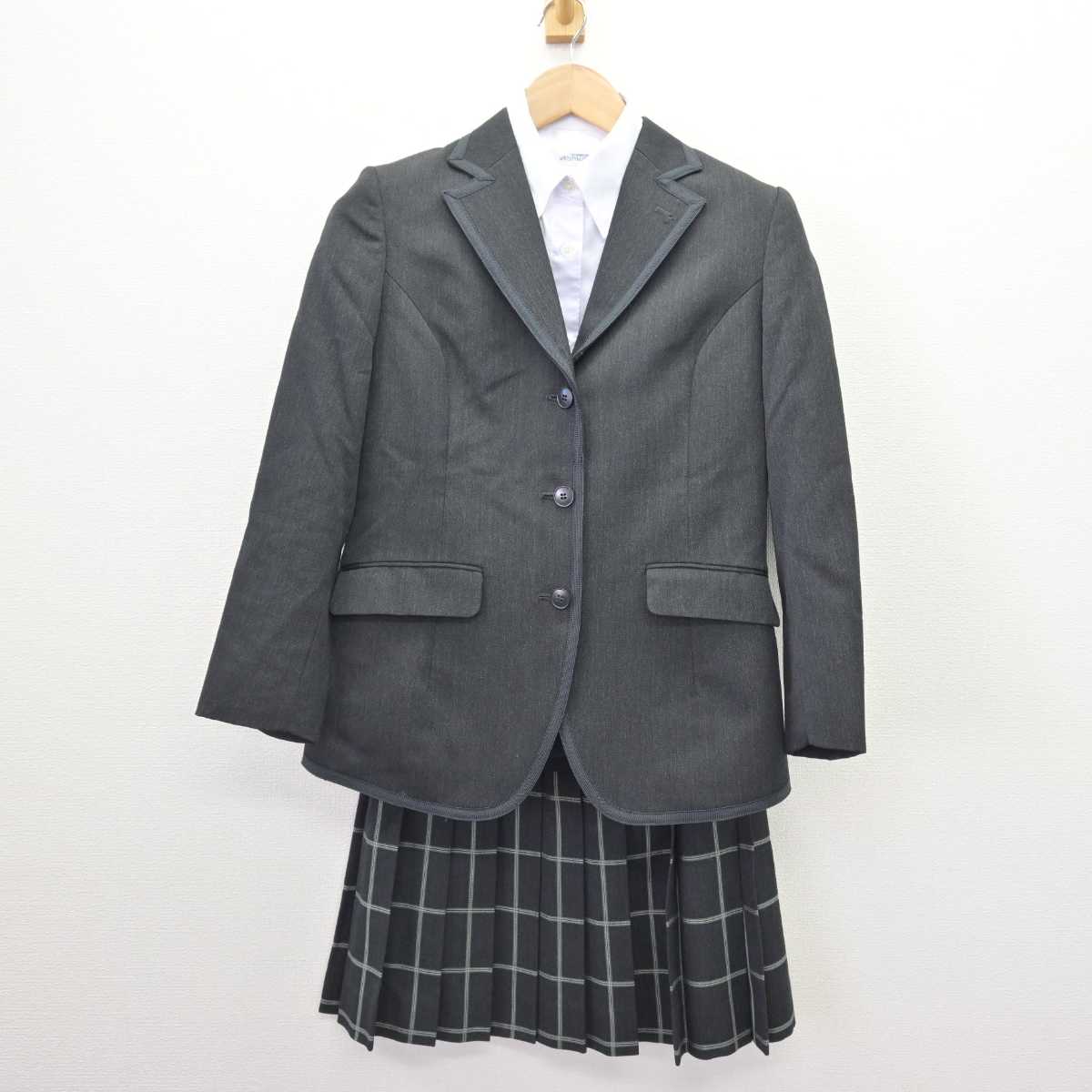 【中古】東京都 かえつ有明中・高等学校 女子制服 3点 (ブレザー・シャツ・スカート) sf067175