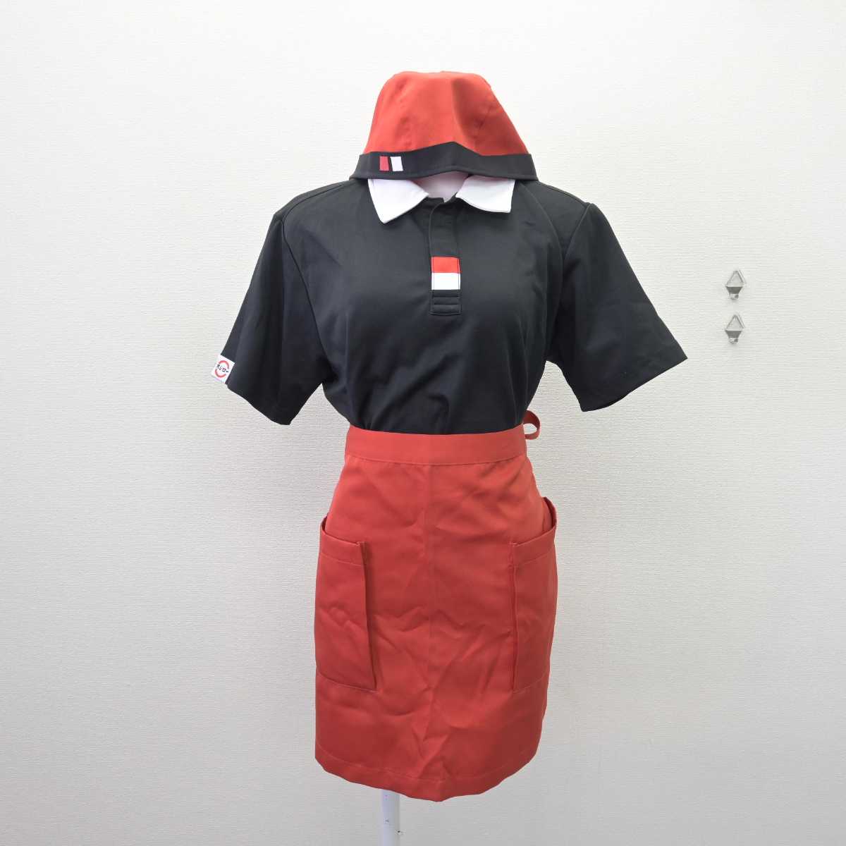 【中古】 株式会社あきんどスシロー 女子制服 3点 (その他アイテム・エプロン / サロン) sf067178