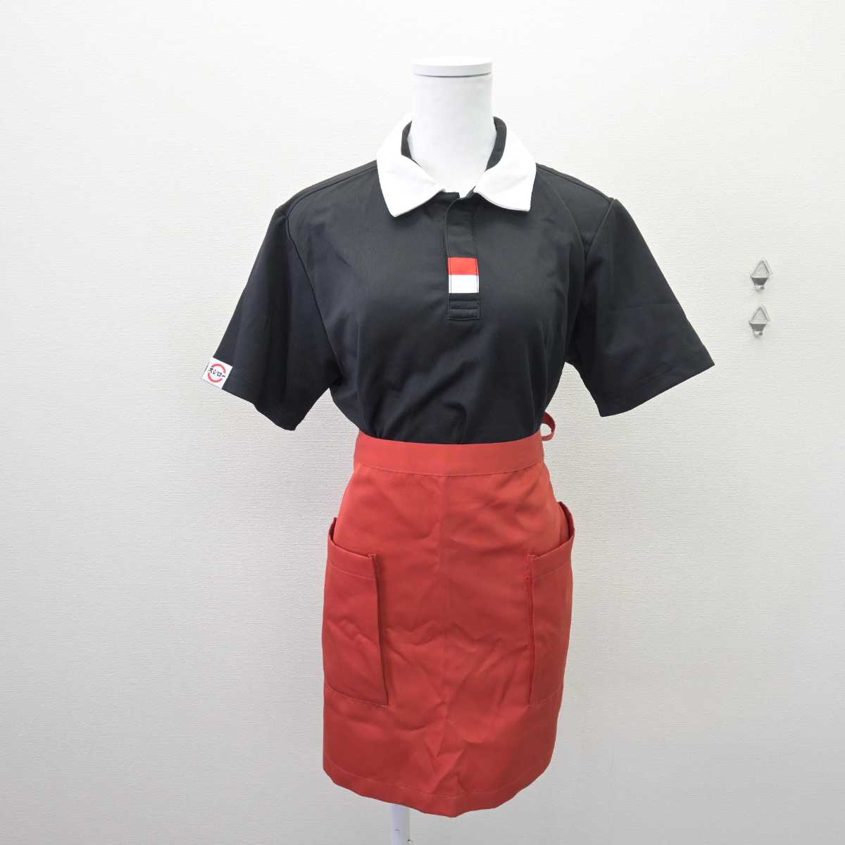 【中古】 株式会社あきんどスシロー 女子制服 3点 (その他アイテム・エプロン / サロン) sf067178