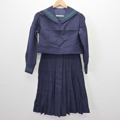 【中古】茨城県 潮来高等学校 女子制服 2点 (セーラー服・スカート) sf067205