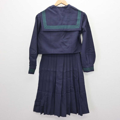 【中古】茨城県 潮来高等学校 女子制服 2点 (セーラー服・スカート) sf067205