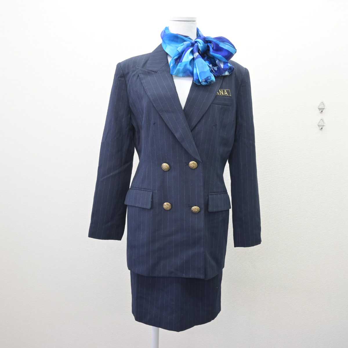 【中古】 全日空　ANA 女子制服 4点 (ブレザー・スカート) sf067249