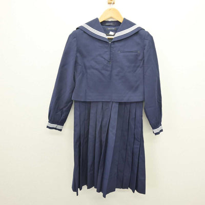 【中古】福岡県 筑紫女学園高等学校 女子制服 2点 (セーラー服・ジャンパースカート) sf067265