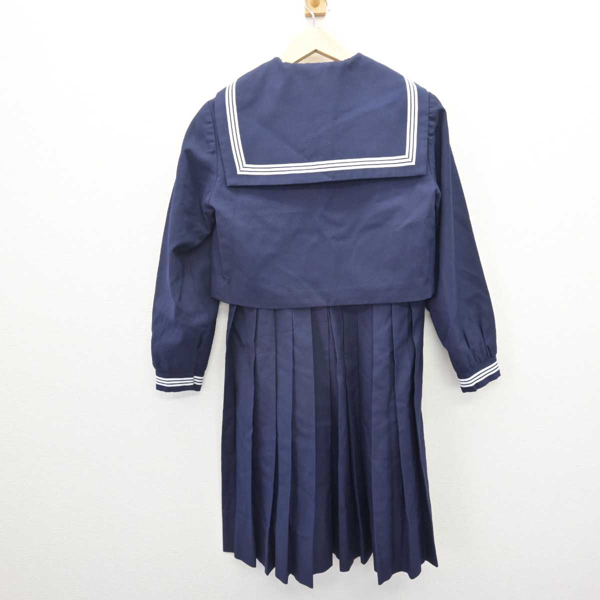 【中古】福岡県 筑紫女学園高等学校 女子制服 2点 (セーラー服・ジャンパースカート) sf067265