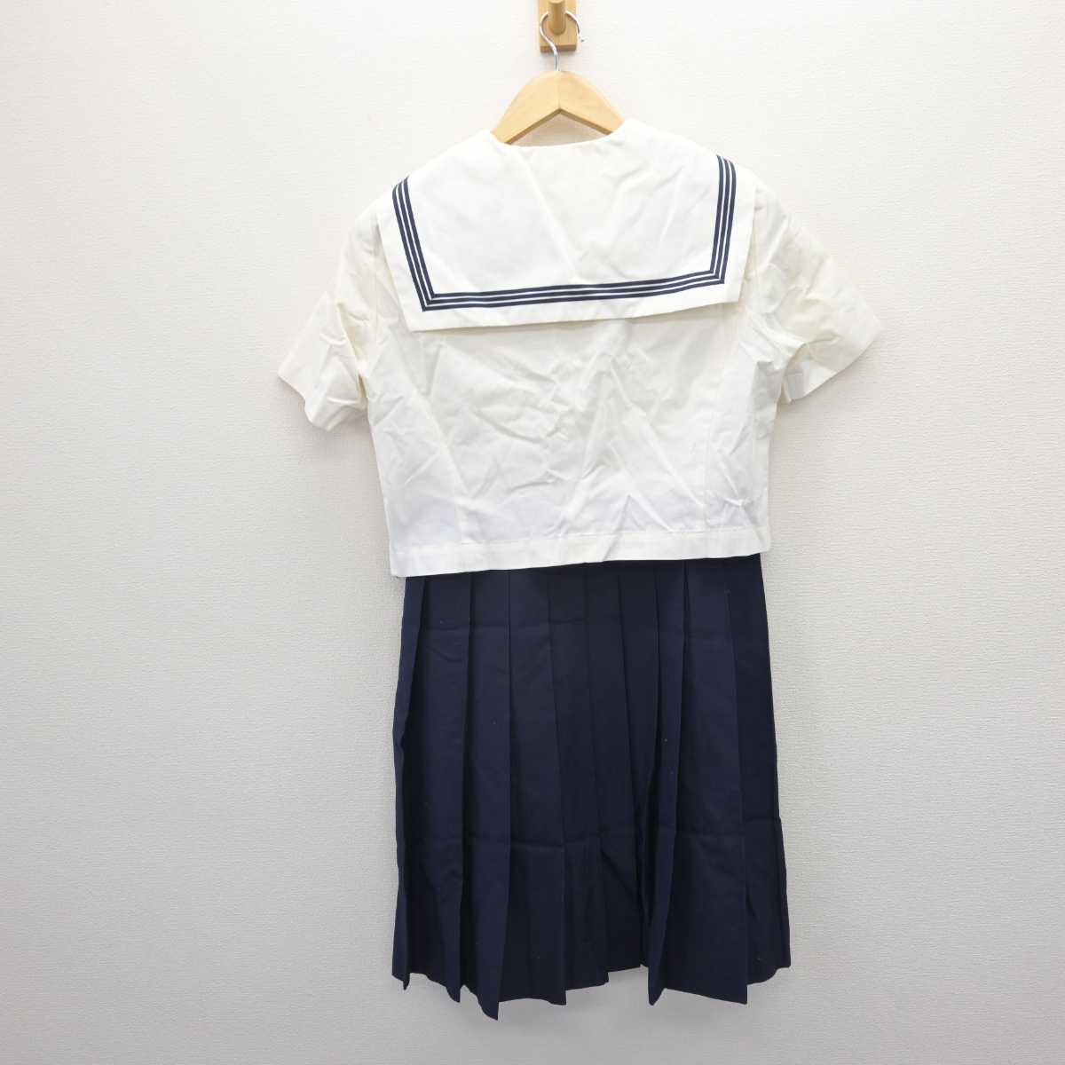 【中古】福岡県 博多女子高等学校 女子制服 2点 (セーラー服・ジャンパースカート) sf067267