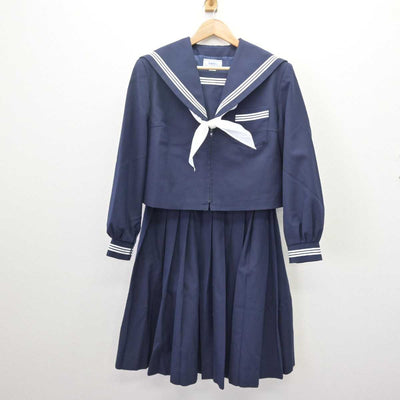 【中古】山口県 浅江中学校 女子制服 3点 (セーラー服・スカート) sf067305