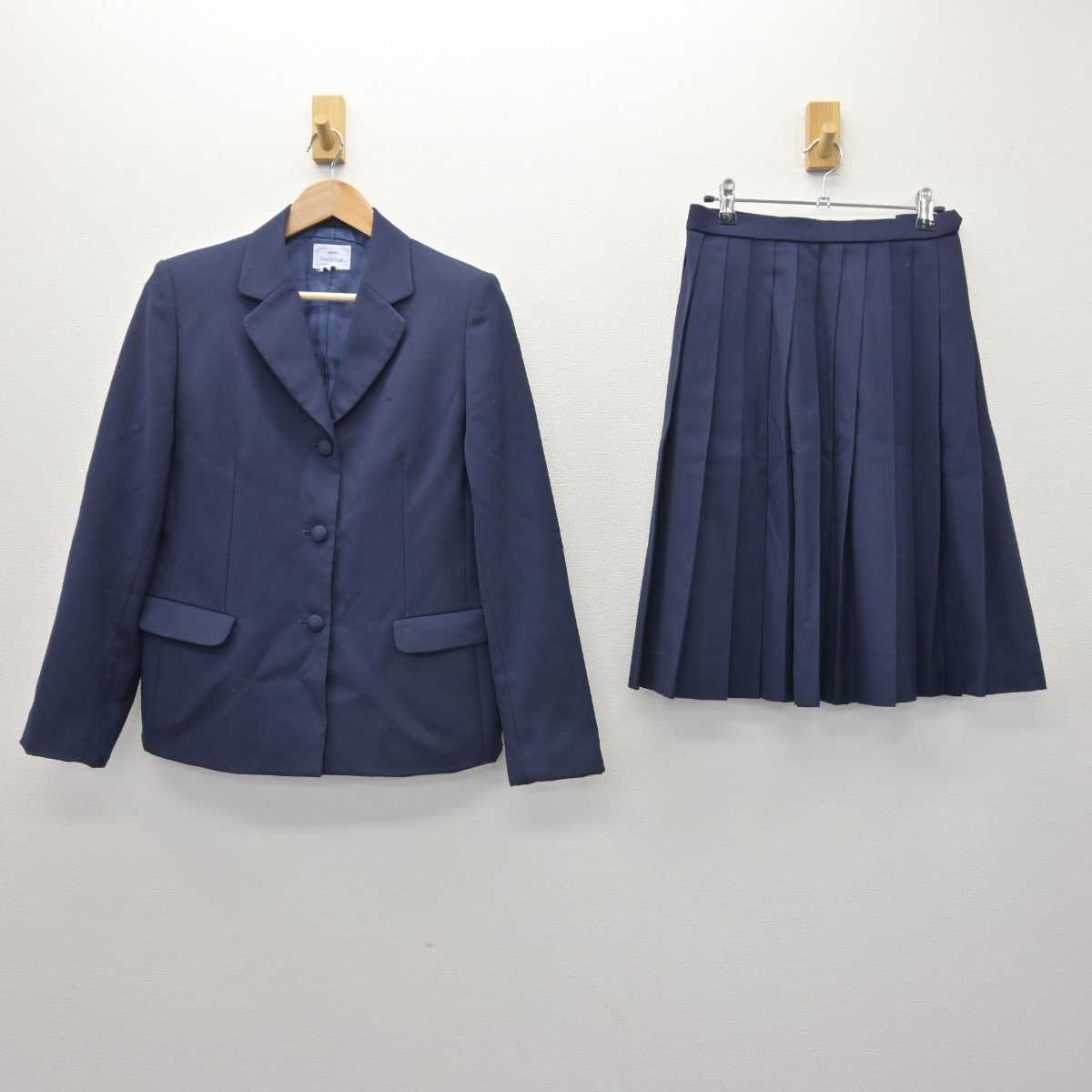 【中古】山口県 下松高等学校 女子制服 3点 (ブレザー・スカート) sf067344