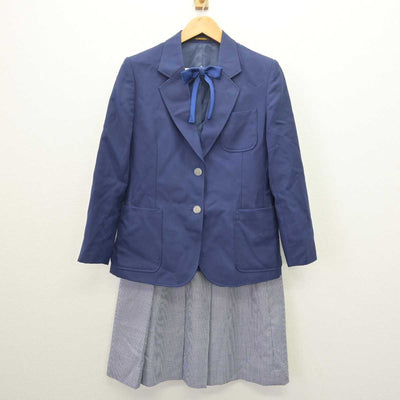 【中古】群馬県 八幡中学校 女子制服 3点 (ブレザー・スカート) sf067355