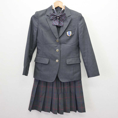 【中古】愛知県 豊田東高等学校 女子制服 4点 (ブレザー・スカート) sf067361