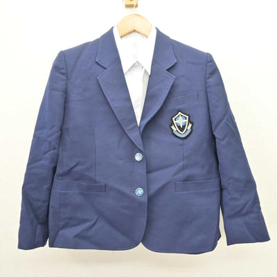 【中古】愛媛県 今治南高等学校 女子制服 2点 (ブレザー・シャツ) sf067363