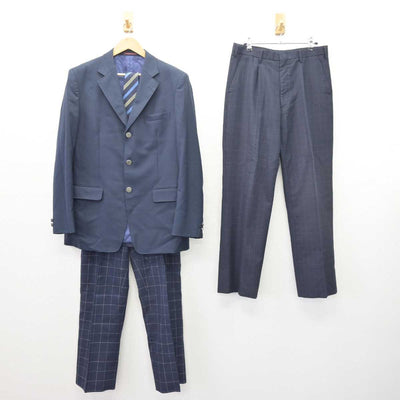 【中古】群馬県 高崎商科大学附属高等学校 男子制服 4点 (ブレザー・ズボン・ズボン) sf067370