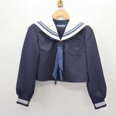 【中古】新潟県 春日中学校 女子制服 3点 (セーラー服・スカート) sf067375