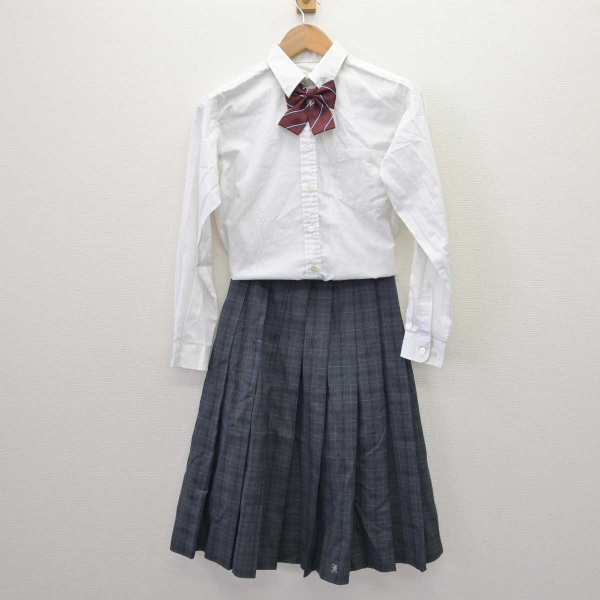 【中古】大阪府 金剛高等学校 女子制服 5点 (ブレザー・ニット・シャツ・スカート) sf067379