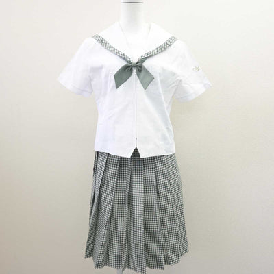 【中古】福島県 須賀川桐陽高等学校 女子制服 4点 (セーラー服・スカート) sf067384