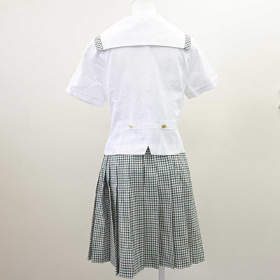 【中古】福島県 須賀川桐陽高等学校 女子制服 4点 (セーラー服・スカート) sf067384