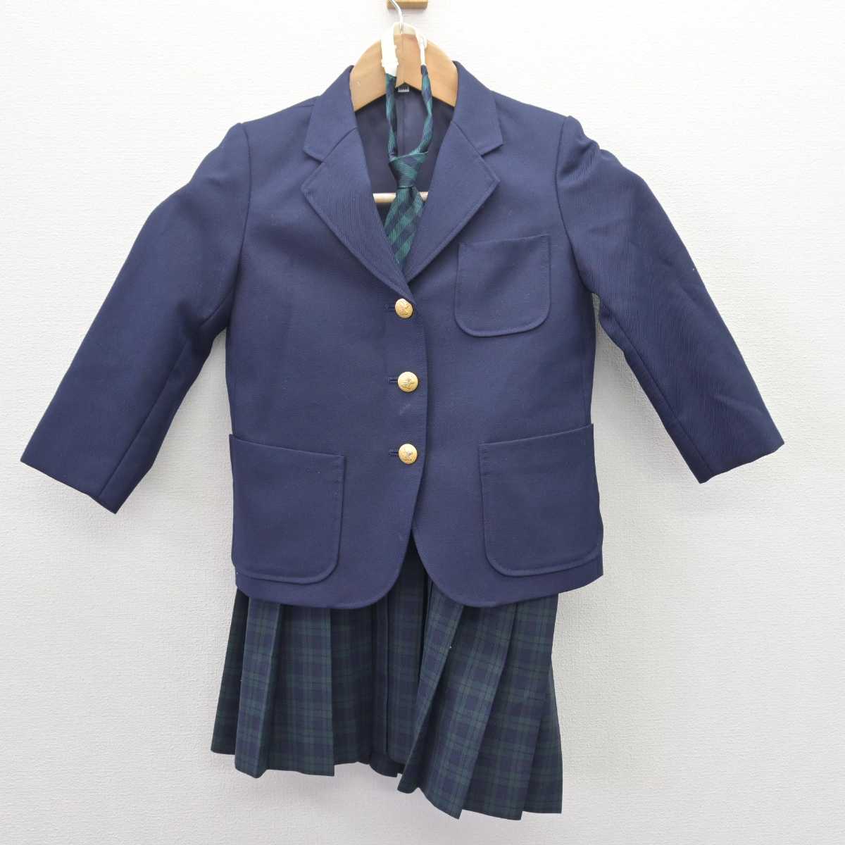 【中古】 学校名不明 女子制服 3点 (ブレザー・スカート) sf067393