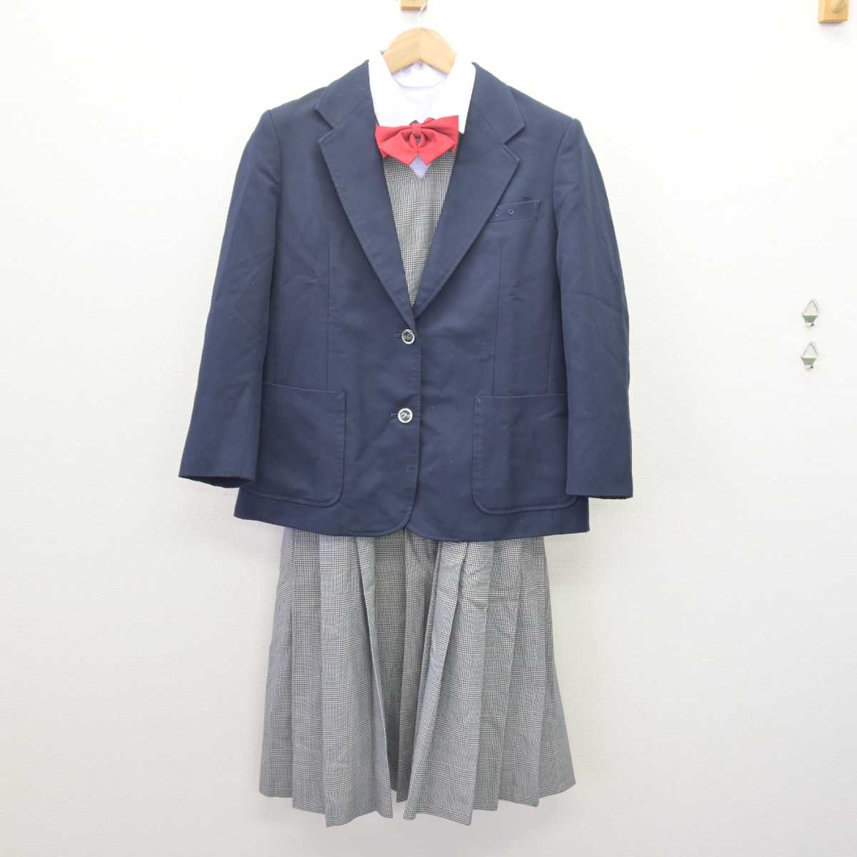 【中古】兵庫県 南武庫之荘中学校 女子制服 5点 (ブレザー・シャツ・スカート) sf067395