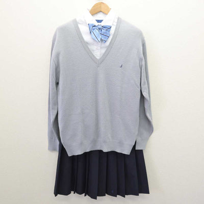 【中古】大阪府 泉北高等学校 女子制服 5点 (ブレザー・ニット・シャツ・スカート) sf067406