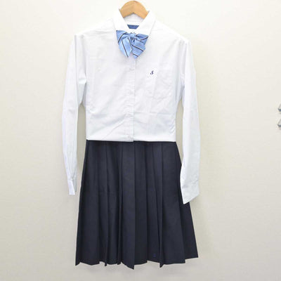 【中古】大阪府 泉北高等学校 女子制服 5点 (ブレザー・ニット・シャツ・スカート) sf067406