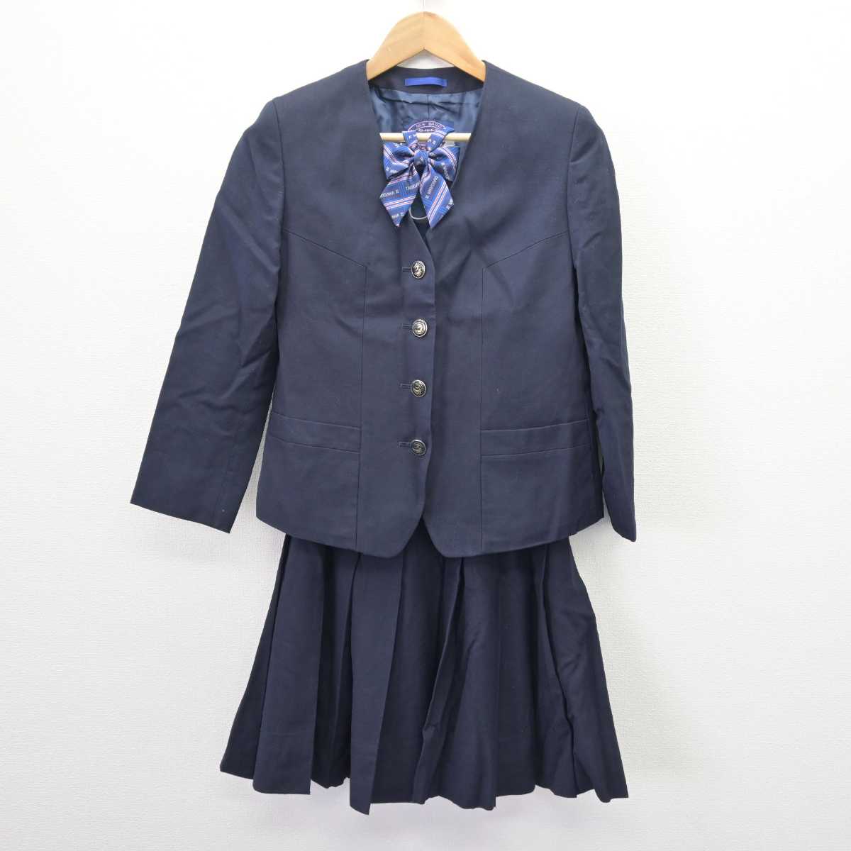 【中古】兵庫県 滝川第二高等学校/旧制服 女子制服 3点 (ブレザー・スカート) sf067423