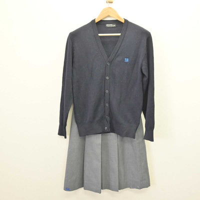 【中古】新潟県 長岡向陵高等学校 女子制服 5点 (ブレザー・ニット・スカート) sf067443