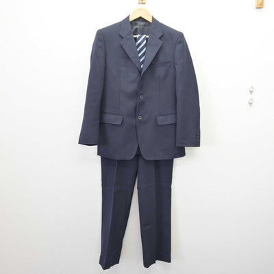 【中古】千葉県 松戸南高等学校 男子制服 4点 (ブレザー・ズボン) sf067449