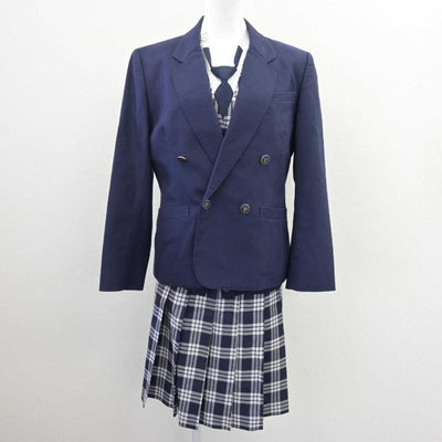 【中古】宮城県 聖和学園高等学校 女子制服 5点 (ブレザー・ニット・ベスト・スカート) sf067452