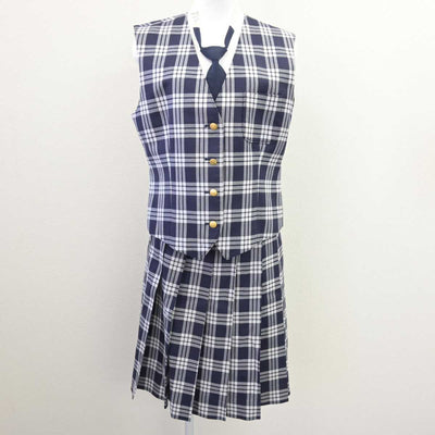 【中古】宮城県 聖和学園高等学校 女子制服 5点 (ブレザー・ニット・ベスト・スカート) sf067452